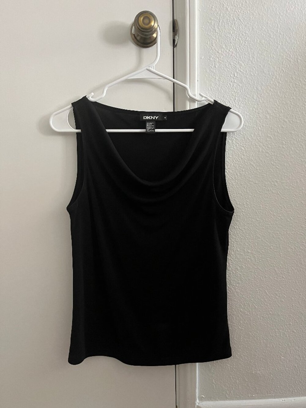 DKNY Slinky late 1990s early 2000s Y2K cowl neck tank top